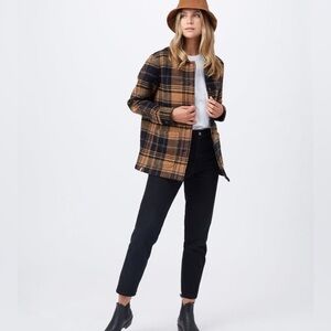 Ten Tree Flannel Plaid Utility Jacket Women's Organic Cotton Shacket, size M